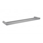 Esperia Brushed Nickel Solid Brass Double Towel Rail 600mm